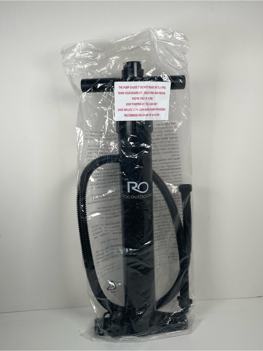 NEW Hand Pump SUP Paddle Board Pump High Pressure Gauge 11-15 PSI ROC Outdoors
